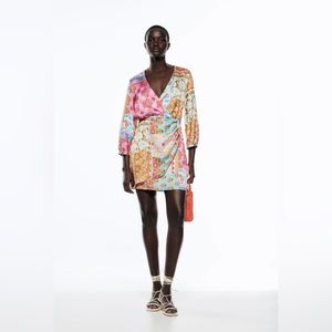 Zara Patchwork Mini Dress